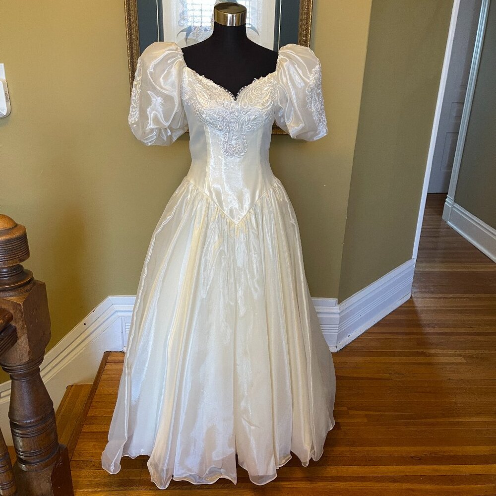 80s prom or wedding dress